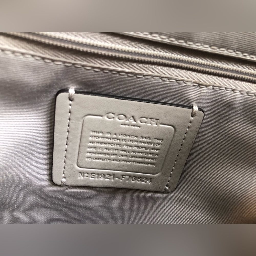 Coach Taupe Leather Backpack Purse - Picture 10 of 13